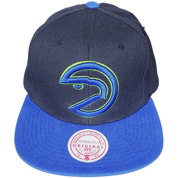 NWT MITCHELL & NESS Atlanta Hawks Reload 2.0 Snapback HWC Cap OSFM *Minor Flaw* - Picture 1 of 12